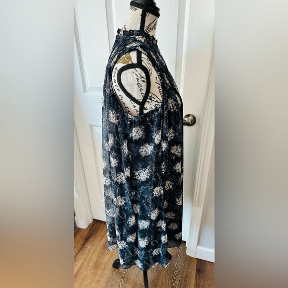 Sleeveless Mock Neck Smocked Midi Dress by Joie - Picture 8 of 12